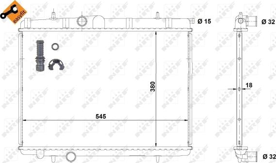 Wilmink Group WG1723263 - Radiators, Motora dzesēšanas sistēma ps1.lv