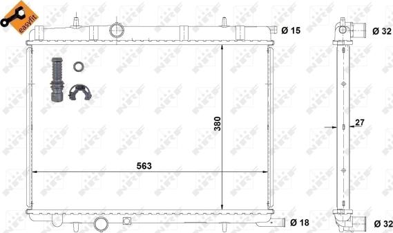 Wilmink Group WG1723271 - Radiators, Motora dzesēšanas sistēma ps1.lv