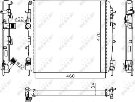 Wilmink Group WG1723277 - Radiators, Motora dzesēšanas sistēma ps1.lv