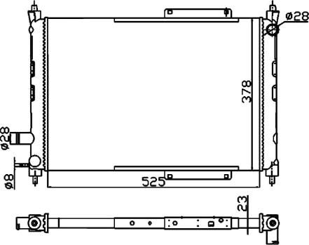 Wilmink Group WG1722925 - Radiators, Motora dzesēšanas sistēma ps1.lv