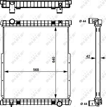 Wilmink Group WG1722404 - Radiators, Motora dzesēšanas sistēma ps1.lv