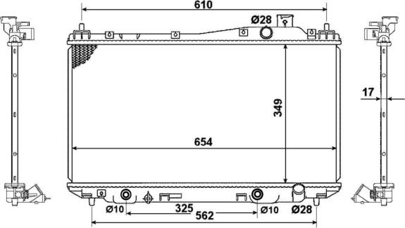 Wilmink Group WG1722413 - Radiators, Motora dzesēšanas sistēma ps1.lv