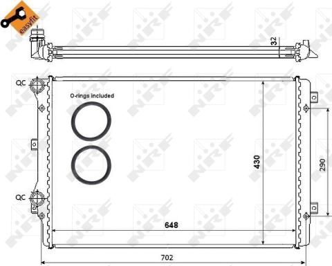 Wilmink Group WG1722624 - Radiators, Motora dzesēšanas sistēma ps1.lv