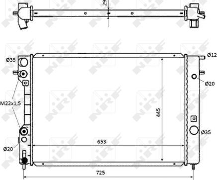 Wilmink Group WG1722675 - Radiators, Motora dzesēšanas sistēma ps1.lv