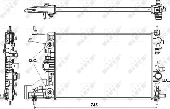 Wilmink Group WG1722089 - Radiators, Motora dzesēšanas sistēma ps1.lv