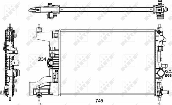 Wilmink Group WG1722084 - Radiators, Motora dzesēšanas sistēma ps1.lv