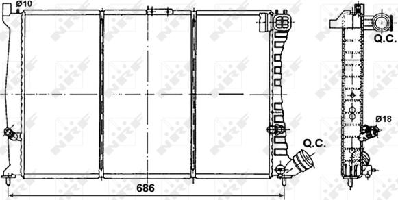 Wilmink Group WG1722025 - Radiators, Motora dzesēšanas sistēma ps1.lv