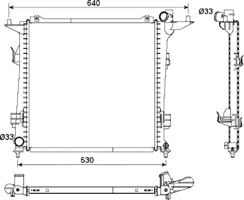 Wilmink Group WG1722100 - Radiators, Motora dzesēšanas sistēma ps1.lv