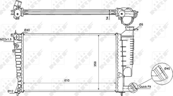 Wilmink Group WG1722890 - Radiators, Motora dzesēšanas sistēma ps1.lv