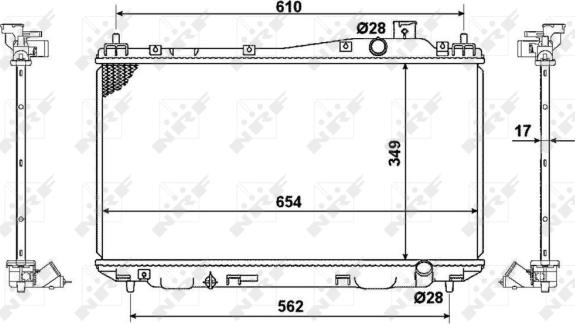 Wilmink Group WG1722321 - Radiators, Motora dzesēšanas sistēma ps1.lv