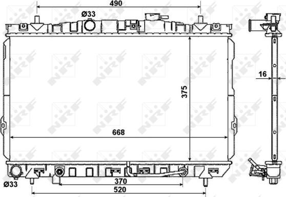 Wilmink Group WG1722238 - Radiators, Motora dzesēšanas sistēma ps1.lv