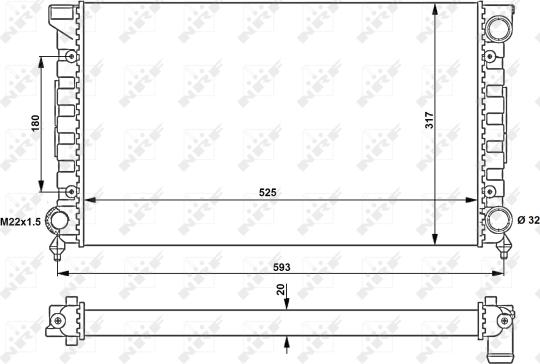 Wilmink Group WG1722747 - Radiators, Motora dzesēšanas sistēma ps1.lv