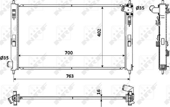 Wilmink Group WG1722706 - Radiators, Motora dzesēšanas sistēma ps1.lv