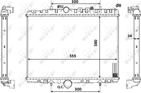 Wilmink Group WG1722738 - Radiators, Motora dzesēšanas sistēma ps1.lv