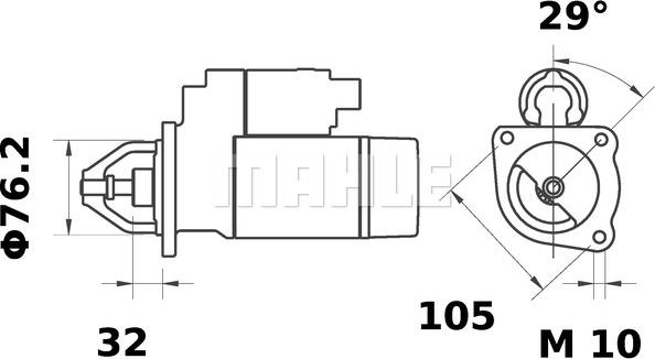 Wilmink Group WG2045180 - Starteris ps1.lv