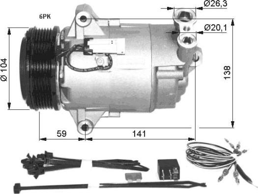 Wilmink Group WG2159330 - Kompresors, Gaisa kond. sistēma ps1.lv