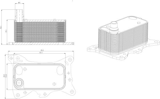 Wilmink Group WG2158894 - Eļļas radiators, Motoreļļa ps1.lv