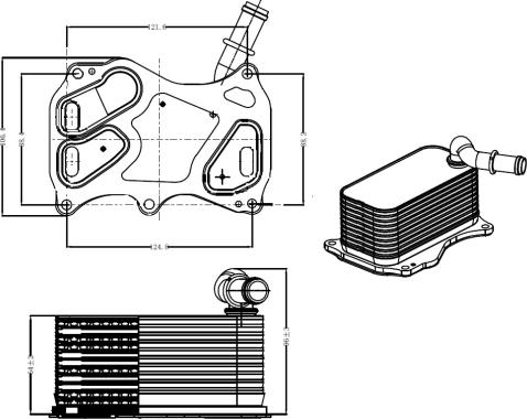 Wilmink Group WG2158898 - Eļļas radiators, Motoreļļa ps1.lv