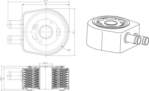 Wilmink Group WG2158893 - Eļļas radiators, Motoreļļa ps1.lv