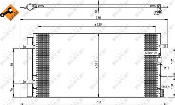 Wilmink Group WG2160502 - Kondensators, Gaisa kond. sistēma ps1.lv