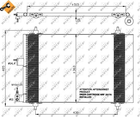 Wilmink Group WG2160888 - Kondensators, Gaisa kond. sistēma ps1.lv