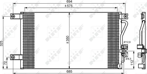 Wilmink Group WG2161083 - Kondensators, Gaisa kond. sistēma ps1.lv