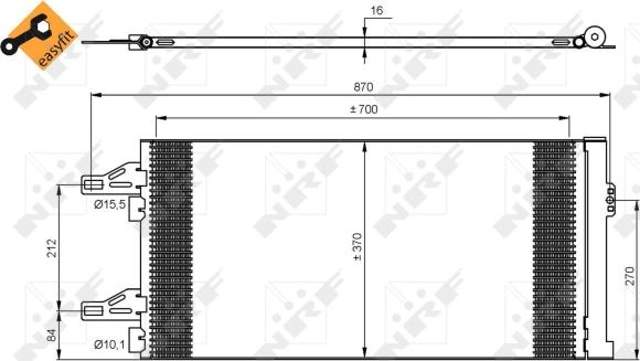 Wilmink Group WG2161178 - Kondensators, Gaisa kond. sistēma ps1.lv