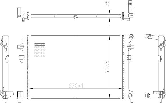 Wilmink Group WG2161894 - Radiators, Motora dzesēšanas sistēma ps1.lv