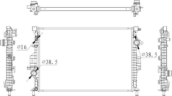 Wilmink Group WG2162176 - Radiators, Motora dzesēšanas sistēma ps1.lv