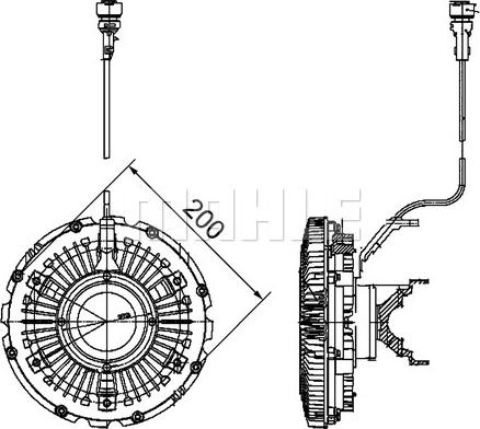 Wilmink Group WG2180508 - Sajūgs, Radiatora ventilators ps1.lv