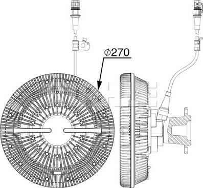 Wilmink Group WG2180392 - Sajūgs, Radiatora ventilators ps1.lv