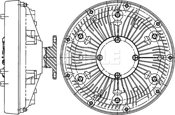 Wilmink Group WG2180371 - Sajūgs, Radiatora ventilators ps1.lv