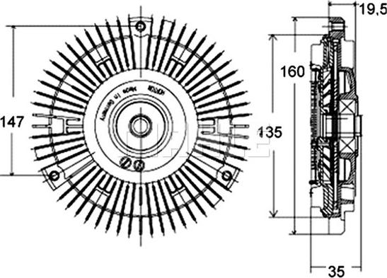 Wilmink Group WG2180290 - Sajūgs, Radiatora ventilators ps1.lv