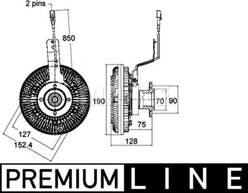 Wilmink Group WG2180293 - Sajūgs, Radiatora ventilators ps1.lv