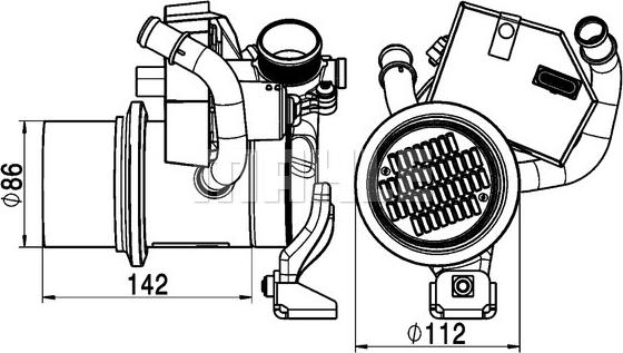 Wilmink Group WG2180250 - Radiators, Izplūdes gāzu recirkulācija ps1.lv