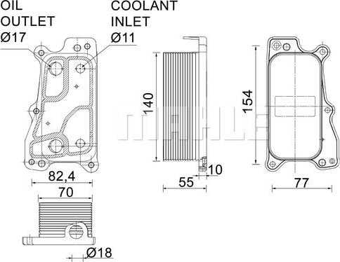 Wilmink Group WG2181189 - Eļļas radiators, Motoreļļa ps1.lv