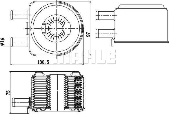 Wilmink Group WG2181121 - Eļļas radiators, Motoreļļa ps1.lv