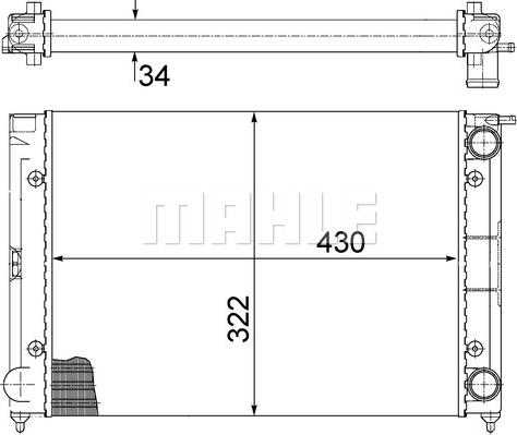 Wilmink Group WG2183493 - Radiators, Motora dzesēšanas sistēma ps1.lv