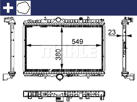 Wilmink Group WG2183554 - Radiators, Motora dzesēšanas sistēma ps1.lv