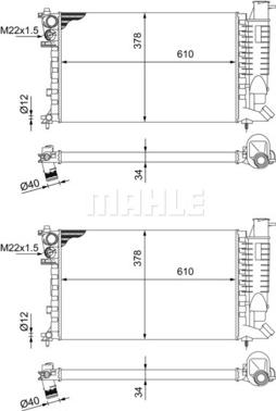 Wilmink Group WG2183660 - Radiators, Motora dzesēšanas sistēma ps1.lv