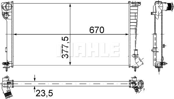 Wilmink Group WG2183606 - Radiators, Motora dzesēšanas sistēma ps1.lv