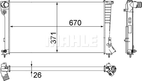 Wilmink Group WG2183686 - Radiators, Motora dzesēšanas sistēma ps1.lv