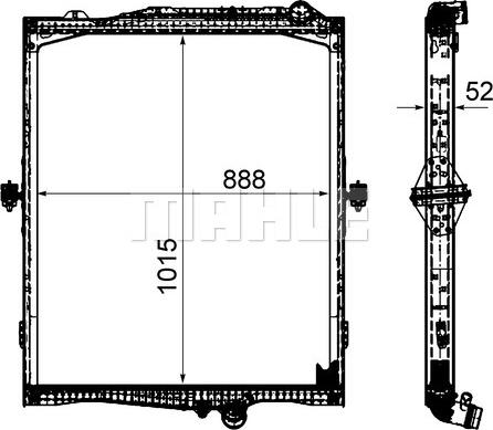 Wilmink Group WG2183090 - Radiators, Motora dzesēšanas sistēma ps1.lv