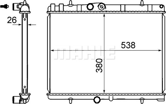 Wilmink Group WG2183042 - Radiators, Motora dzesēšanas sistēma ps1.lv