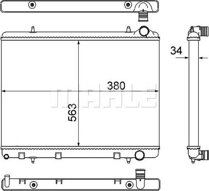 Wilmink Group WG2183050 - Radiators, Motora dzesēšanas sistēma ps1.lv