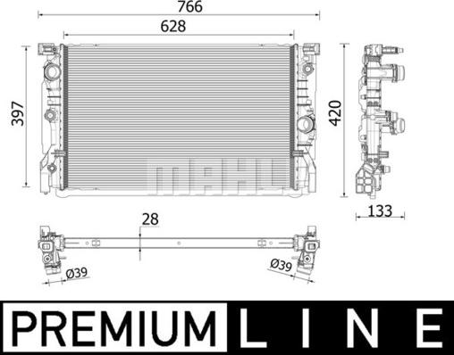 Wilmink Group WG2183185 - Radiators, Motora dzesēšanas sistēma ps1.lv