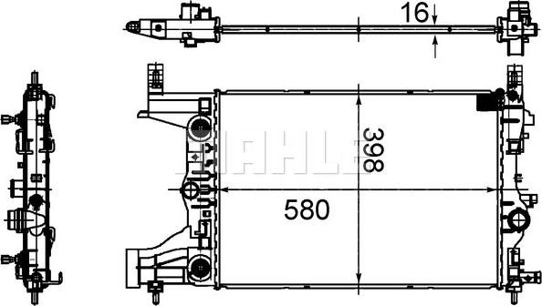 Wilmink Group WG2183127 - Radiators, Motora dzesēšanas sistēma ps1.lv