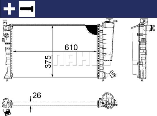 Wilmink Group WG2183173 - Radiators, Motora dzesēšanas sistēma ps1.lv