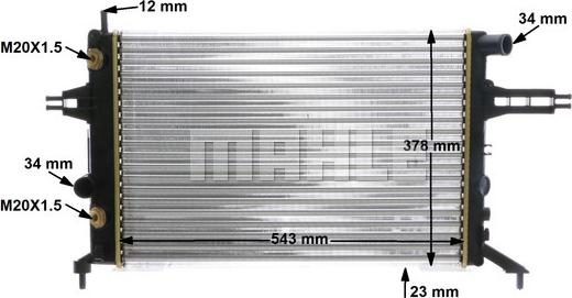 Wilmink Group WG2183857 - Radiators, Motora dzesēšanas sistēma ps1.lv