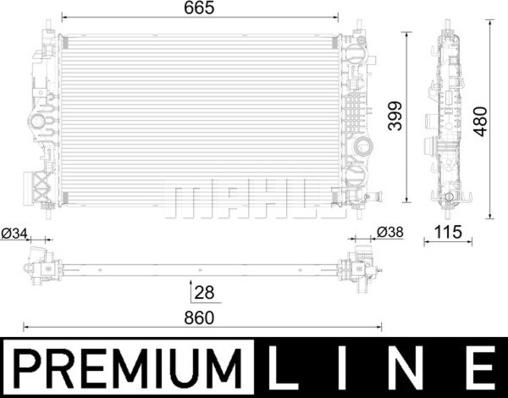 Wilmink Group WG2183366 - Radiators, Motora dzesēšanas sistēma ps1.lv